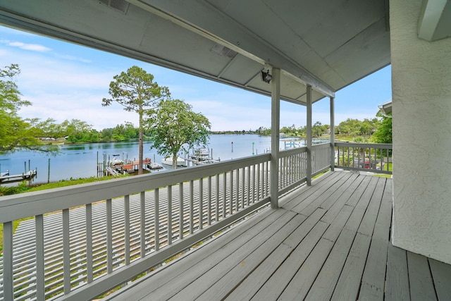 7118 Singleton Cir Unit A, Panama City, FL 32404 - deck with a water view