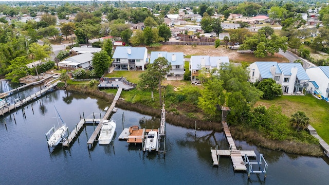 7118 Singleton Cir Unit A, Panama City, FL 32404 - aerial view of residential area with a nearby body of water