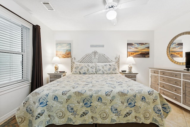 11 Beachside Dr Unit 613, Santa Rosa Beach, FL 32459 - bedroom with ceiling fan and tile patterned floors
