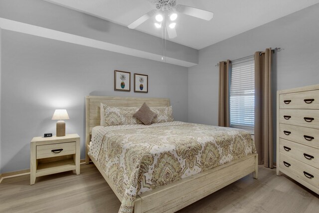 1200 Scenic Gulf Dr Unit B507, Miramar Beach, FL 32550 - bedroom featuring light wood-style floors and a ceiling fan