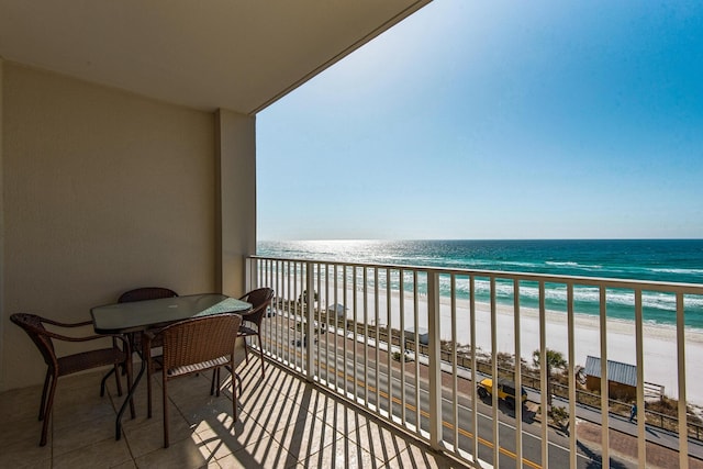 1200 Scenic Gulf Dr Unit B507, Miramar Beach, FL 32550 - balcony featuring view of water and beach