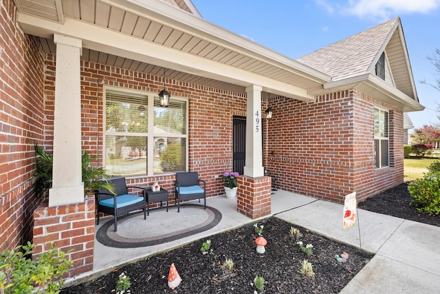 495 Brighton Cv, Freeport, FL 32439 - view of patio / terrace featuring covered porch