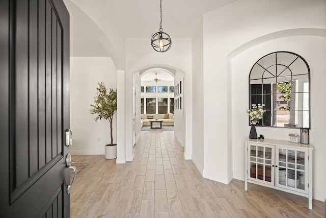 495 Brighton Cv, Freeport, FL 32439 - foyer featuring healthy amount of natural light, baseboards, and light wood finished floors