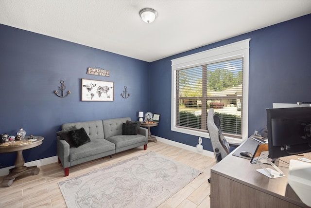 495 Brighton Cv, Freeport, FL 32439 - office space with light wood-style flooring and baseboards