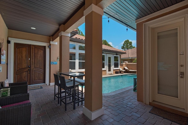 4701 Seastar Vis, Destin, FL 32541 - view of swimming pool featuring french doors and a patio area