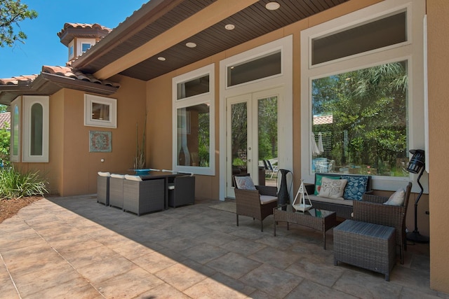 4701 Seastar Vis, Destin, FL 32541 - view of patio with french doors and an outdoor hangout area