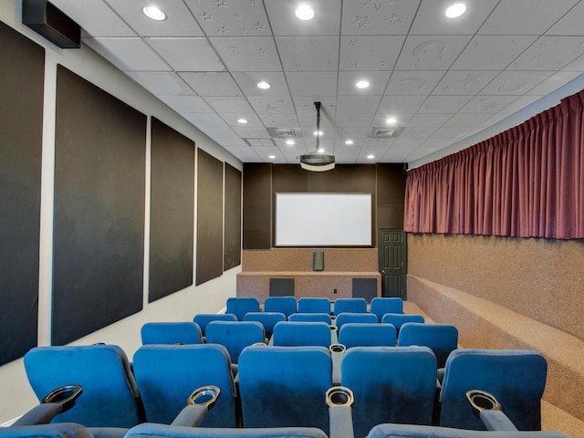 4701 Seastar Vis, Destin, FL 32541 - cinema room with recessed lighting and a drop ceiling