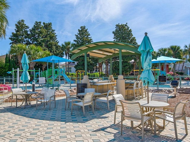 4701 Seastar Vis, Destin, FL 32541 - view of patio / terrace with fence