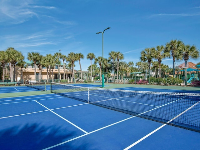 4701 Seastar Vis, Destin, FL 32541 - view of tennis court with fence