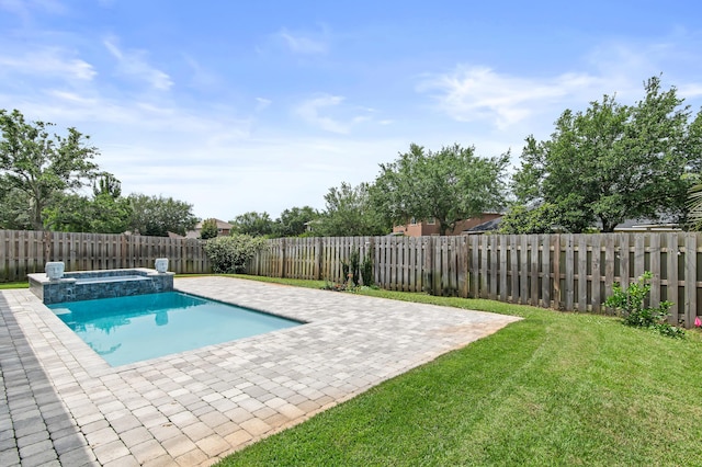 137 Loblolly Bay Dr, Santa Rosa Beach, FL 32459 - view of pool featuring a patio area and a pool with connected hot tub