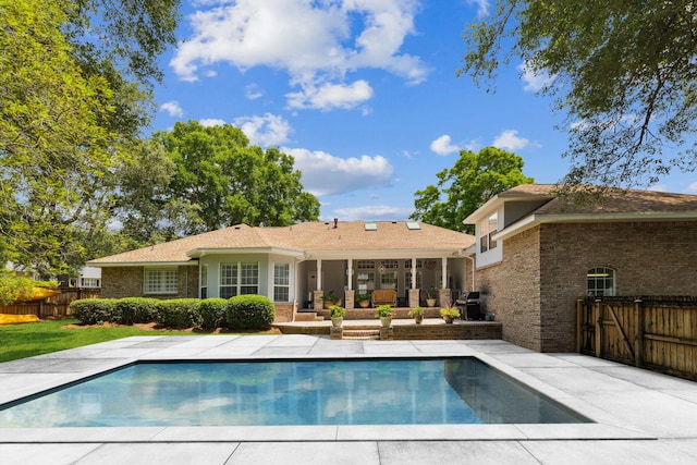 2009 Kildare Cir, Niceville, FL 32578 - view of swimming pool featuring a patio