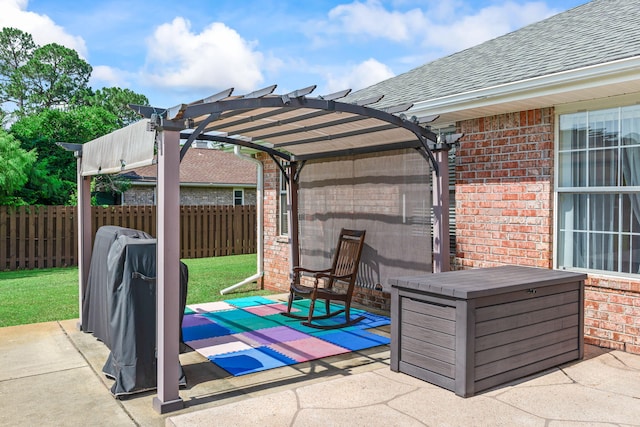2424 Pineneedle Dr, Navarre, FL 32566 - view of patio featuring a pergola