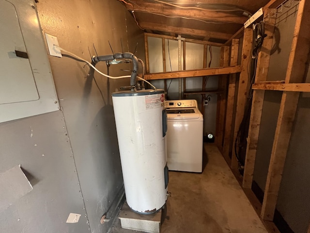 816 Lark St Unit 5, 6, 7, 8, Fort Walton Beach, FL 32547 - utilities with washer / clothes dryer, water heater, and electric panel