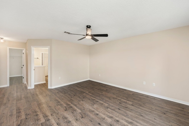 3167 Border Creek Dr, Crestview, FL 32539 - unfurnished room with ceiling fan, dark wood-style flooring, and baseboards