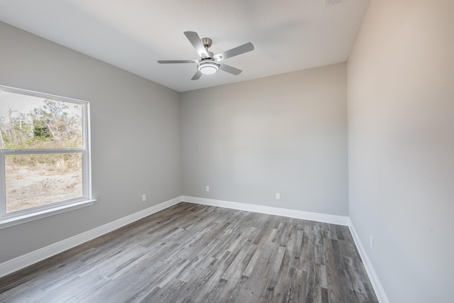 1432 Madelyn Woods Dr, Pensacola, FL 32506 - spare room with plenty of natural light, wood finished floors, baseboards, and a ceiling fan