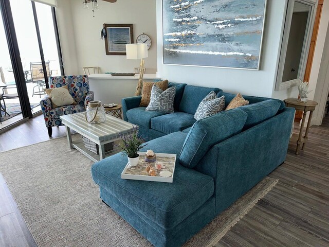 1096 Scenic Gulf Dr Ph 1610, Miramar Beach, FL 32550 - living area with wood finished floors