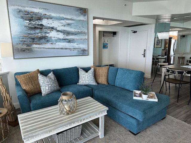 1096 Scenic Gulf Dr Ph 1610, Miramar Beach, FL 32550 - living area with wood finished floors