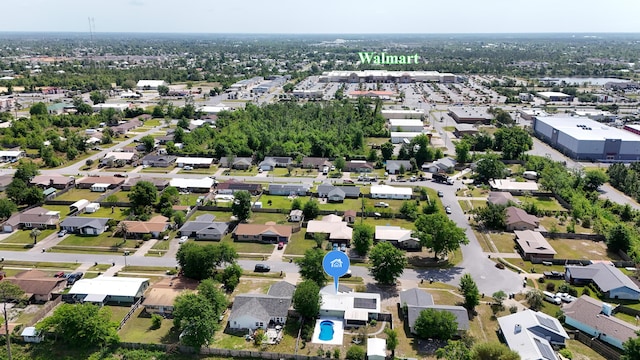 aerial perspective of suburban area