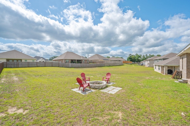 1126 Valor Walk, Crestview, FL 32539 - view of yard featuring a fire pit and a residential view