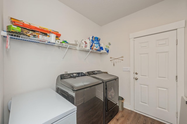 1126 Valor Walk, Crestview, FL 32539 - laundry room with separate washer and dryer and wood finished floors