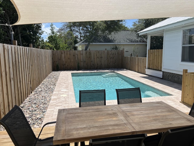 4485 Luke Ave Unit B, Destin, FL 32541 - view of pool featuring a fenced backyard and outdoor dining area
