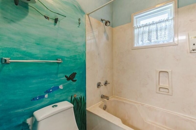 84 12th St, Shalimar, FL 32579 - bathroom featuring bathing tub / shower combination and toilet
