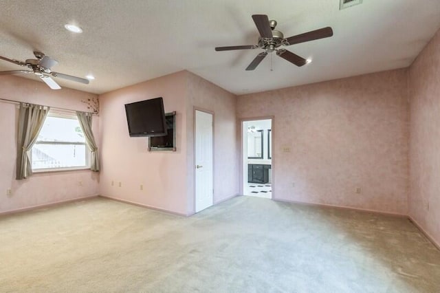 84 12th St, Shalimar, FL 32579 - empty room with ceiling fan, carpet flooring, baseboards, and recessed lighting