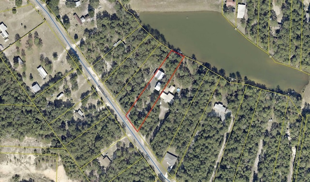 1650 Caswell Rd, Defuniak Springs, FL 32433 - aerial overview of property's location featuring property parcel outlined