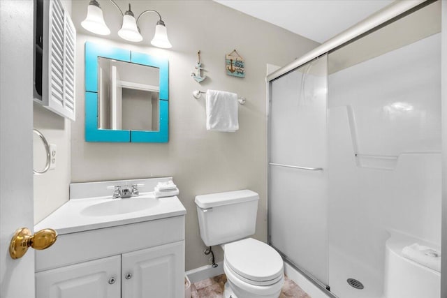 2000 Scenic Gulf Dr Unit 3, Miramar Beach, FL 32550 - bathroom with toilet, a shower stall, and vanity