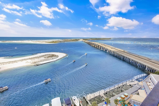 aerial view of expansive beach