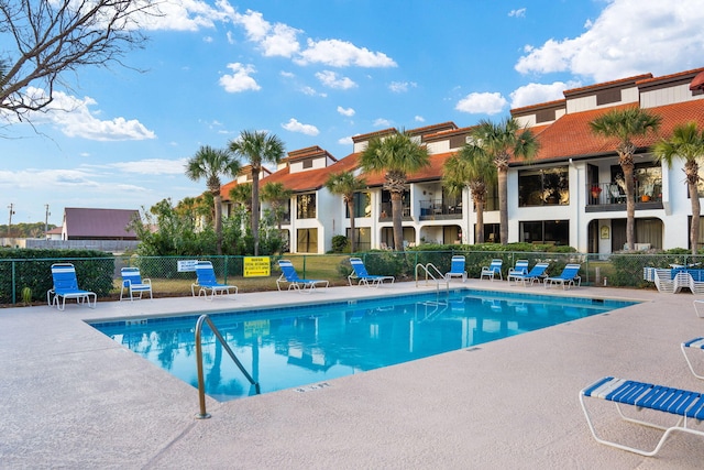 520 N Richard Jackson Blvd Unit 1510, Panama City Beach, FL 32407 - community pool featuring a patio and fence