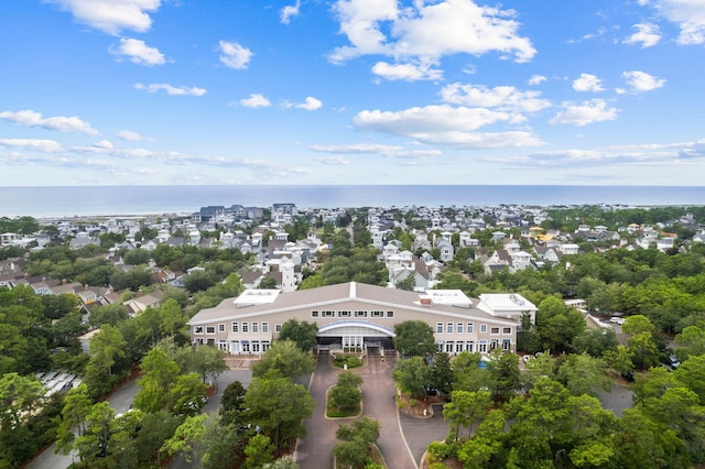 bird's eye view of a large body of water