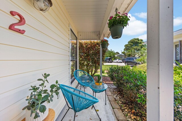 view of patio / terrace featuring a porch