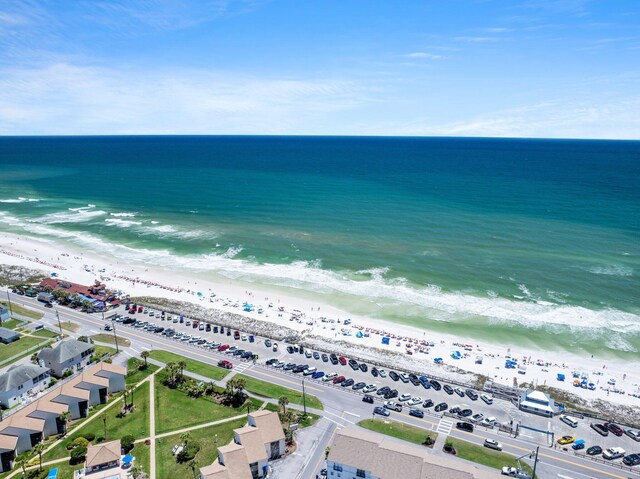 drone / aerial view of expansive beach