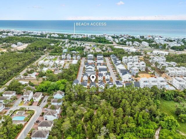 190 Valdare Ln, Inlet Beach, FL 32461 - aerial perspective of suburban area with a large body of water
