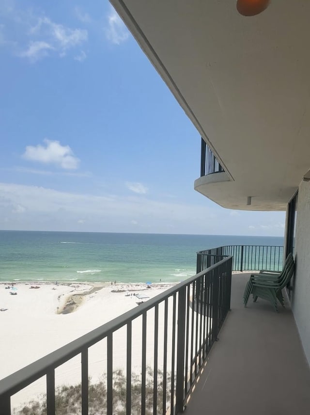 11347 Front Beach Rd # 601, Panama City Beach, FL 32407 - balcony with view of water and beach