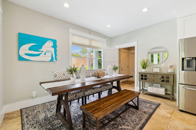 241 Overlook Dr, Miramar Beach, FL 32550 - dining area with baseboards and recessed lighting