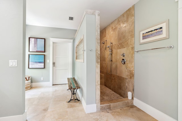 241 Overlook Dr, Miramar Beach, FL 32550 - full bathroom featuring walk in shower, baseboards, and tile patterned floors