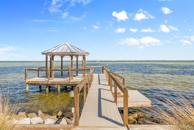 411 Calhoun Ave, Destin, FL 32541 - dock with a gazebo and a water view