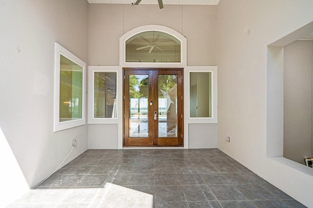 411 Calhoun Ave, Destin, FL 32541 - entrance to property with french doors and stucco siding