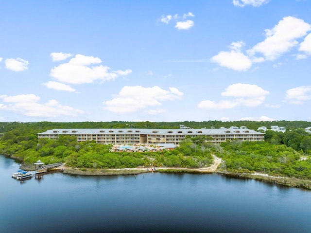 1653 W County Highway 30a Unit 1109, Santa Rosa Beach, FL 32459 - aerial view of a large body of water and a forest
