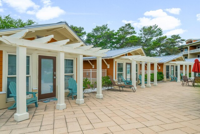 1653 W County Highway 30a Unit 1109, Santa Rosa Beach, FL 32459 - view of patio / terrace with a pergola