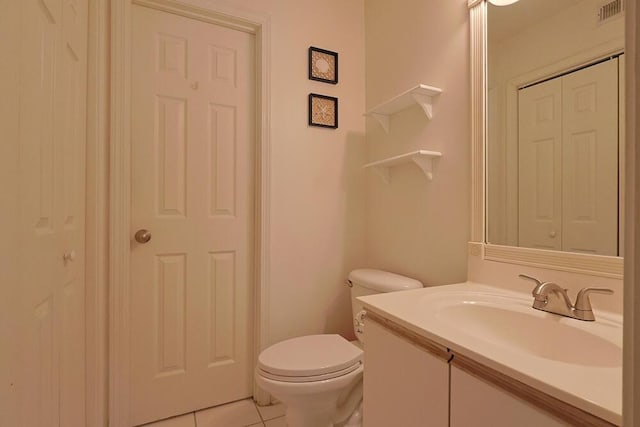 2606 Scenic Gulf Dr Unit 4108, Miramar Beach, FL 32550 - bathroom featuring vanity, tile patterned flooring, toilet, and a closet