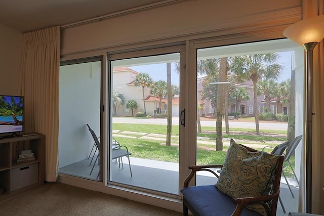 2606 Scenic Gulf Dr Unit 4108, Miramar Beach, FL 32550 - doorway to outside featuring carpet floors