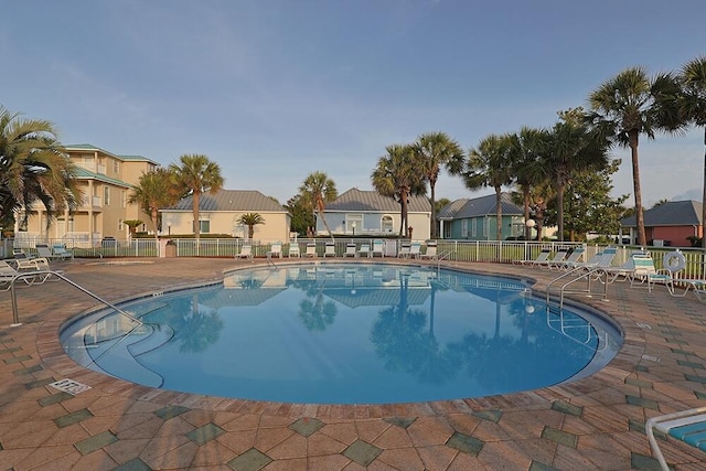 2606 Scenic Gulf Dr Unit 4108, Miramar Beach, FL 32550 - community pool with fence, a residential view, and a patio area
