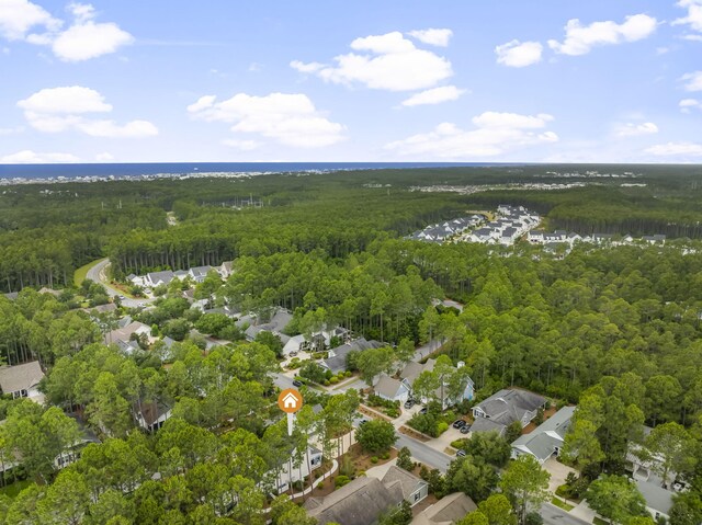 728 Breakers St, Watersound, FL 32461 - aerial view of property and surrounding area featuring a heavily wooded area and nearby suburban area