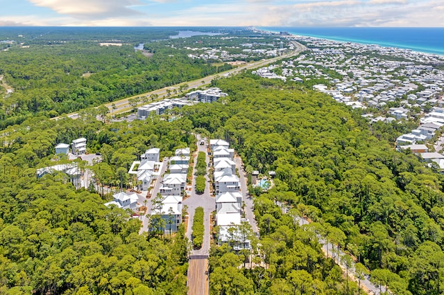 26 Silver Maple Dr, Inlet Beach, FL 32461 - aerial view of residential area with a forest and a nearby body of water