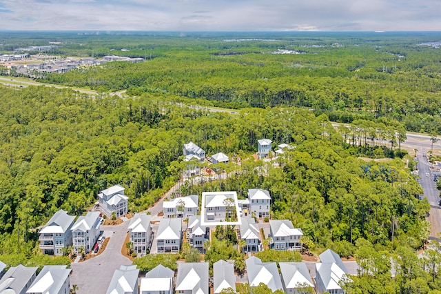 26 Silver Maple Dr, Inlet Beach, FL 32461 - aerial view of residential area featuring a heavily wooded area