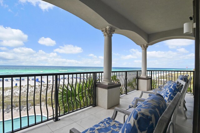 134 Norwood Dr Ph 3, Miramar Beach, FL 32550 - balcony with view of water and beach