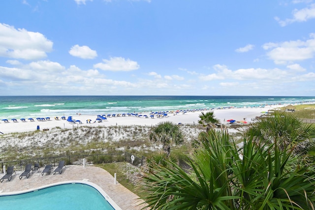 134 Norwood Dr Ph 3, Miramar Beach, FL 32550 - water view featuring nearby beach and fence